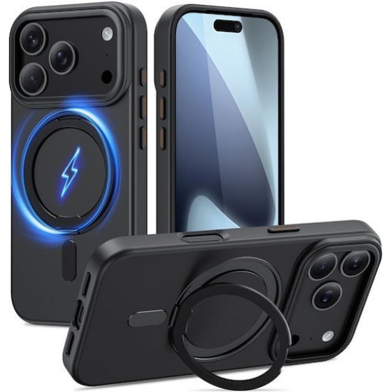 Tech-Protect Magring Back Cover Πλαστικό / Σιλικόνης Μαύρο (iPhone 17 Pro Max) Tech-Protect Magring Back Cover Πλαστικό / Σιλικόνης Μαύρο (iPhone 17 Pro Max)