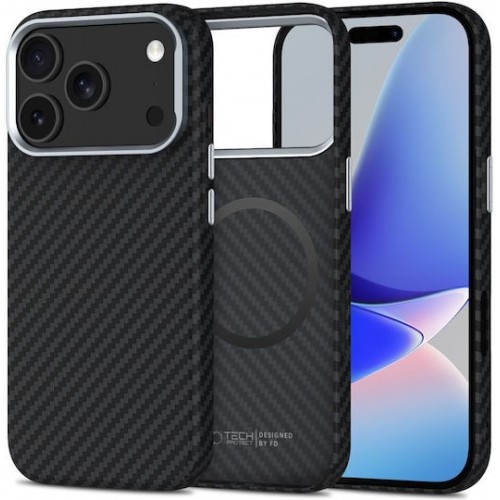 Tech-Protect Ion Carbon Back Cover Πλαστικό Γκρι (iPhone 17 Pro Max)