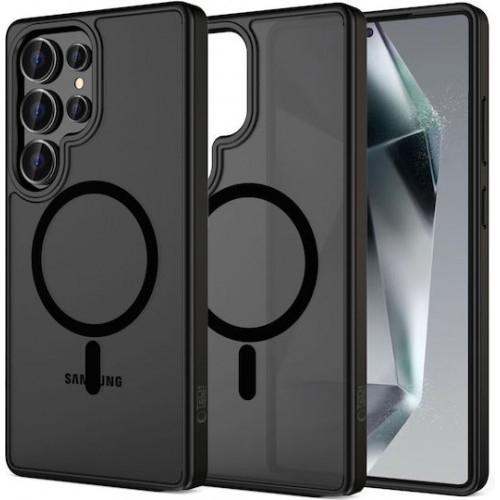 Tech-Protect Magmat Back Cover Σιλικόνης / Πλαστικό Ανθεκτικό Μαύρο (Galaxy S25 Ultra)