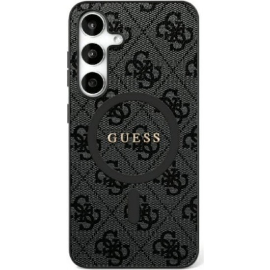 Guess Back Cover Δερμάτινο Μαύρο (Galaxy S25 Ultra)