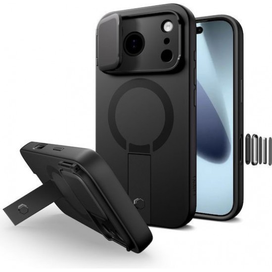 Tech-Protect Aura Back Cover Aramid Fiber Μαύρο (iPhone 17 Pro Max)