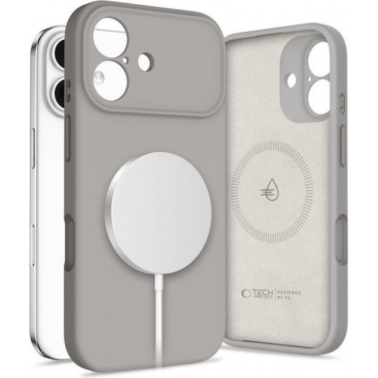 Tech-Protect Back Cover Σιλικόνης Γκρι (iPhone 17)
