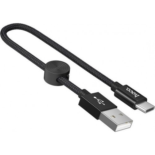 USB 2.0 Cable USB-C male - USB-A male Μαύρο 0.25m (X35)