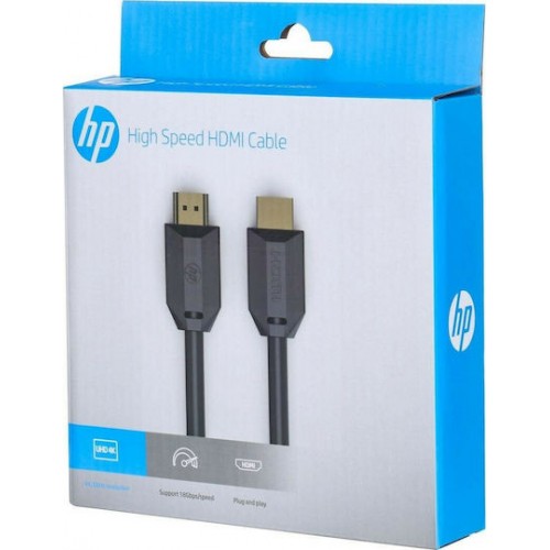 HP HP-HDMI-1 HDMI 2.0 Cable HDMI male - HDMI male 1m Μαύρο