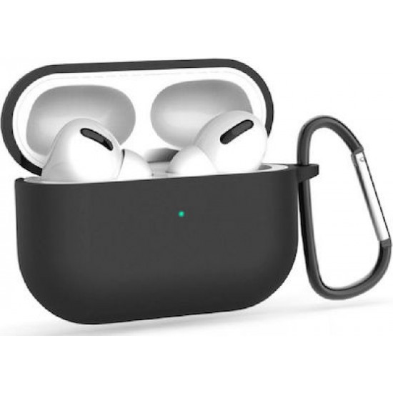 Icon Hook Silicone Case για Keychain Black for Apple AirPods Pro