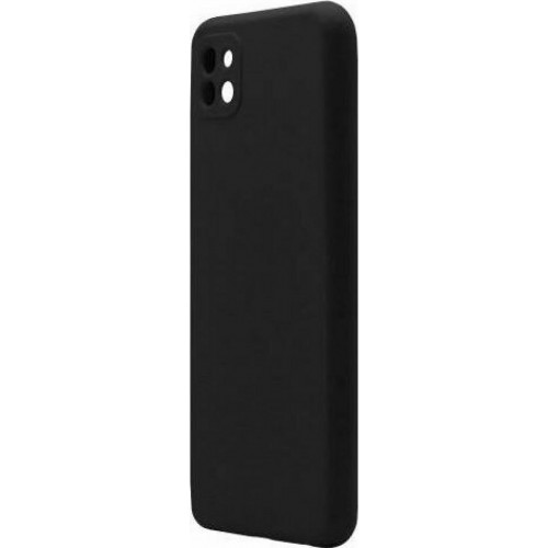 Soft Touch Back Cover Σιλικόνης Μαύρο (Galaxy A22)