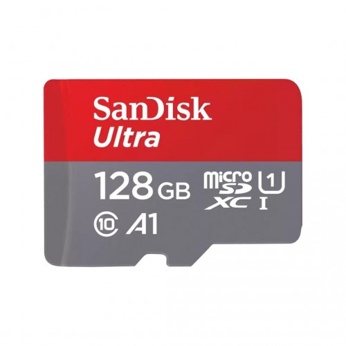 Sandisk Ultra microSDXC 128GB Class 10 U1 A1 UHS-I με αντάπτορα 140MB/s