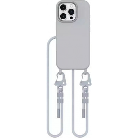 Tech-Protect Magnecklace Back Cover Σιλικόνης Γκρι (iPhone 16 Pro)