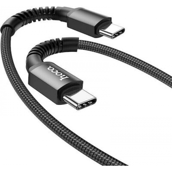 Hoco X71 Especial Braided USB 2.0 Cable USB-C male - USB-C male Μαύρο 1m