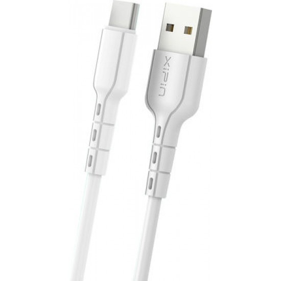 Xipin LX59 USB 2.0 Cable USB-C male - USB-A male Λευκό 1m