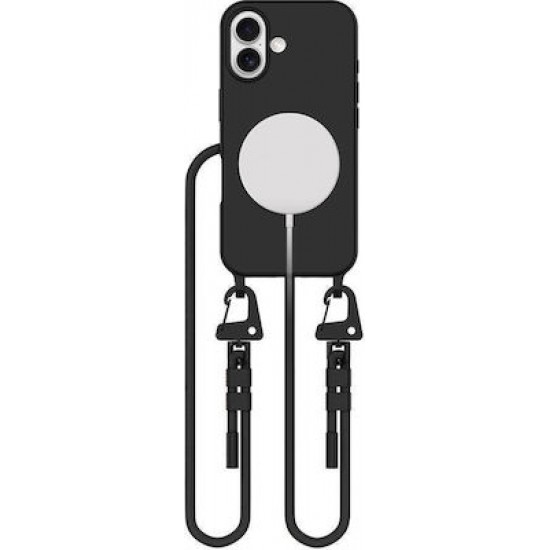 Tech-Protect Magnecklace Back Cover Σιλικόνης Μαύρο (iPhone 16)