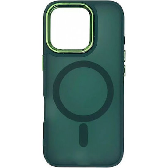 Magnetic Collection Magsafe Case Iphone 16 Pro Dark Green