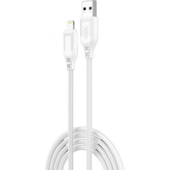 XO NB235 USB-A to Lightning Cable Λευκό 1m (XO-NB235LWH)