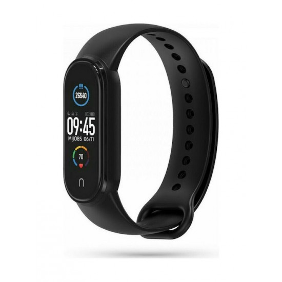 Tech-Protect Icon Λουράκι Σιλικόνης Μαύρο (Mi Smart Band 5 / 6 / 7)
