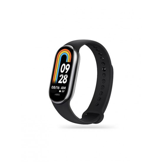 Tech-Protect Iconband Λουράκι Σιλικόνης με Pin Μαύρο (Smart Band 8 / 9)