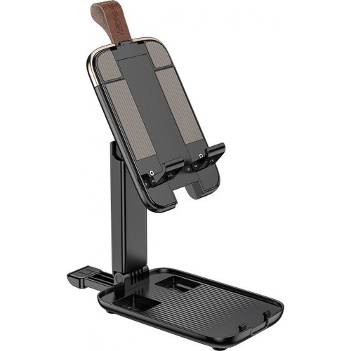 Hoco S28 Dawn Βάση Γραφείου για Κινητό σε Μαύρο χρώμα