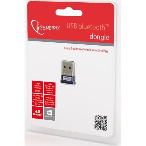 Gembird BTD-MINI5 USB Bluetooth 4.0 Adapter με Εμβέλεια 50m