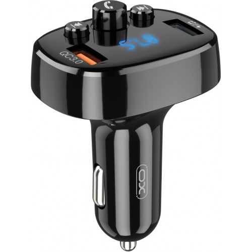 XO FM Transmitter Αυτοκινήτου XO-BCC03 με USB Car Charger 18w Bluetooth+qc3.0