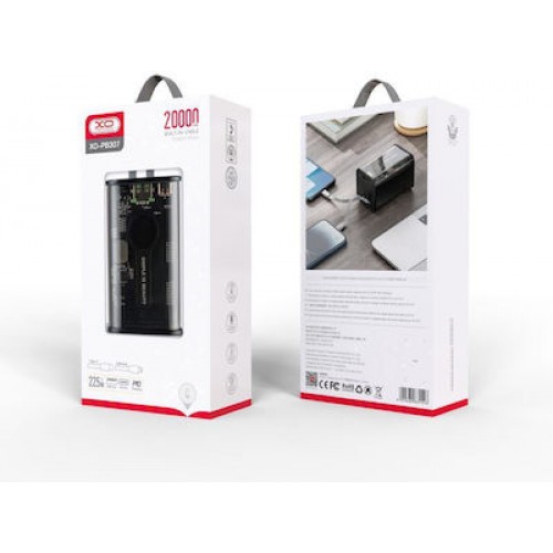 XO XO-PB307 Power Bank 10000mAh Μαύρο