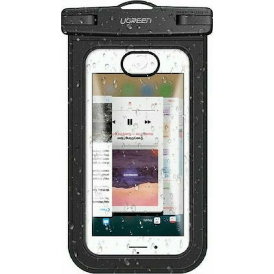Ugreen Waterproof Pouch έως 6.7" (Μαύρο)