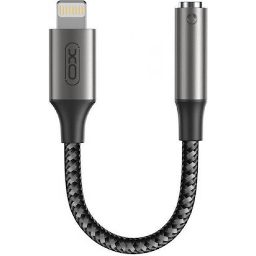 XO NB258C Μετατροπέας Lightning male σε 3.5mm female Γκρι