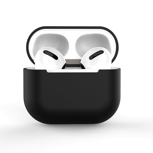 Θήκη για AirPods 2 / AirPods 1 μαλακό κάλυμμα σιλικόνης για ακουστικά μαύρο (θήκη C)