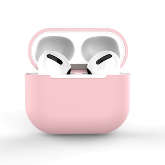 Case for AirPods Pro silicone soft cover for headphones pink (case C)