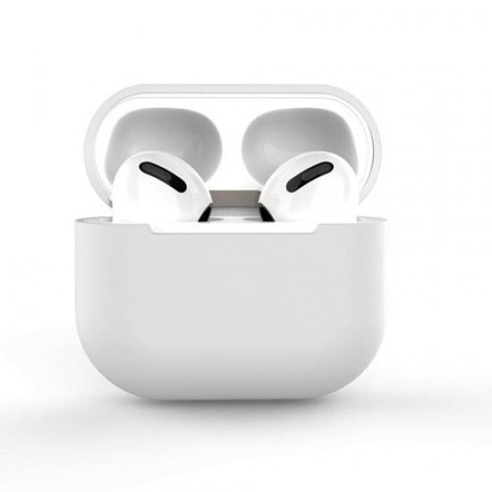 Case for AirPods Pro silicone soft cover for headphones white (case C)