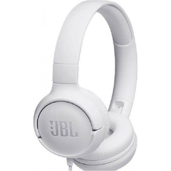 JBL Tune 500 Ενσύρματα On Ear Ακουστικά Ασπρα