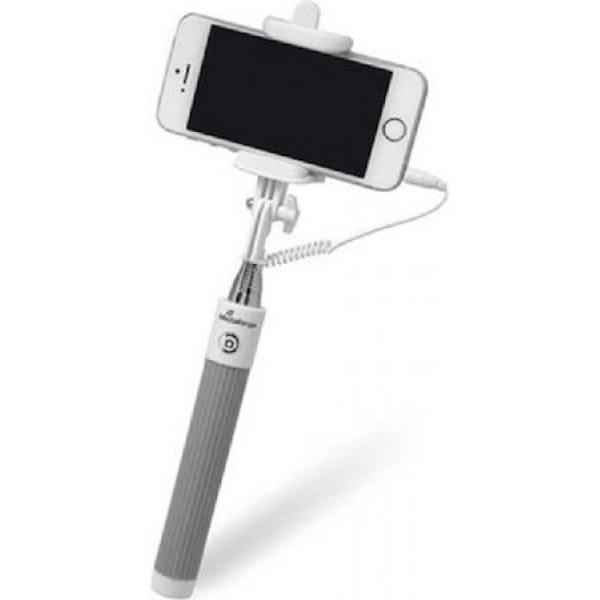 MediaRange MRMA204 Selfie Stick με Καλώδιο 3.5mm Γκρι