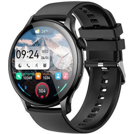 Hoco Y10 Pro 46mm Smartwatch με Παλμογράφο (Μαύρο)