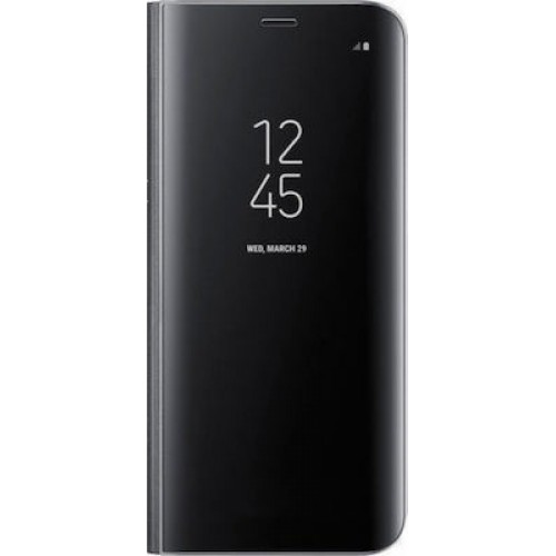 Clear View Book Πλαστικό Μαύρο (Huawei P40 Lite E)