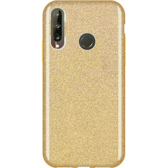 Forcell Shining Back Cover Σιλικόνης Χρυσό (Huawei P40 Lite E)