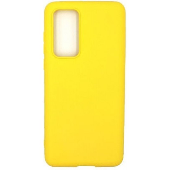 Back Cover Σιλικόνης Κιτρινο (Huawei P40)