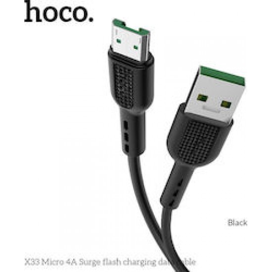 Hoco Regular USB 3.0 to micro USB Cable Μαύρο 1m (X33)