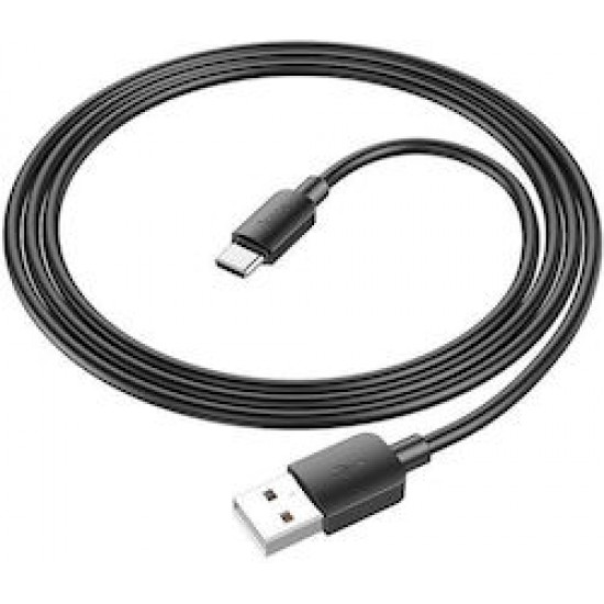 Hoco Type C USB 2.0 Cable USB-C male - USB-A 27W Μαύρο 1m