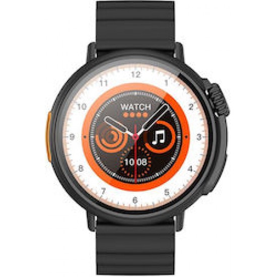 Hoco Y18 Smartwatch με Παλμογράφο (Μαύρο)