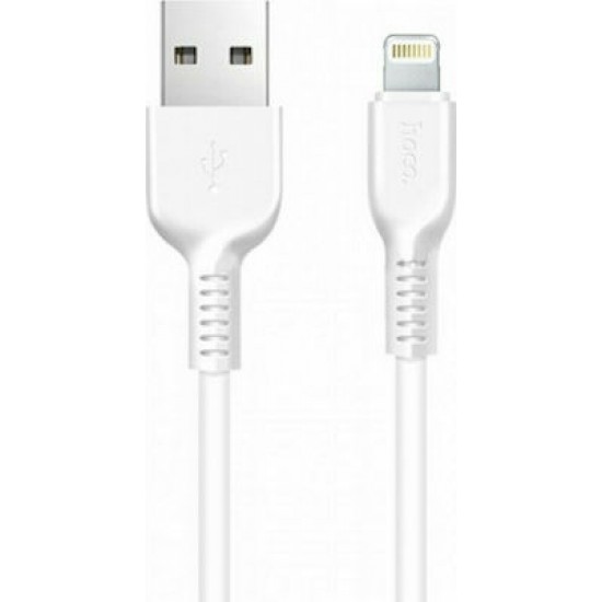 Hoco Regular USB to Lightning Cable Λευκό 2m (X20)