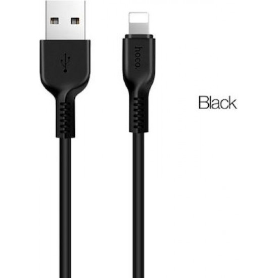 Hoco X20i USB-A to Lightning Cable Μαύρο 2m (HOC-X20I-BK2)