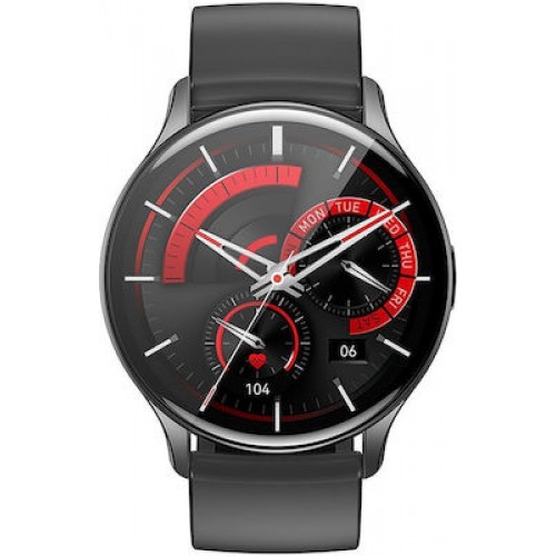 Hoco Y15 Aluminium Smartwatch με Παλμογράφο (Μαύρο)