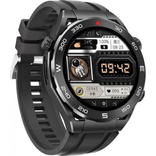 Hoco Y16 Smartwatch με Παλμογράφο (Μαύρο)