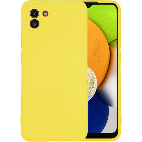 Sonique Back Cover Σιλικόνης Κίτρινο (Galaxy A03)