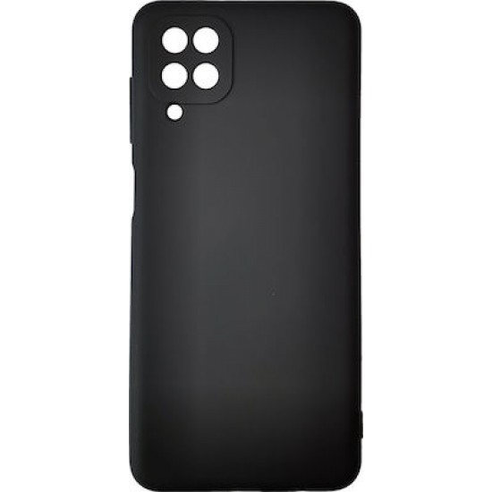 Samsung A12 - Μεταξένια και απαλή θήκη από σιλικόνη TPU πίσω καλύμματος - Μαύρο