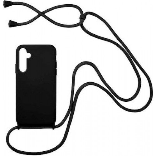 Senso Color Back Cover με Λουράκι Μαυρο (Xiaomi Note 8 Pro)