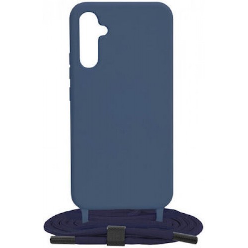 Senso Color Back Cover με Λουράκι Μπλε (Samsung A15)