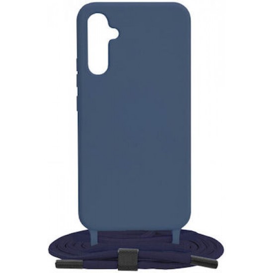Senso Color Back Cover με Λουράκι Μπλε (Samsung A15)