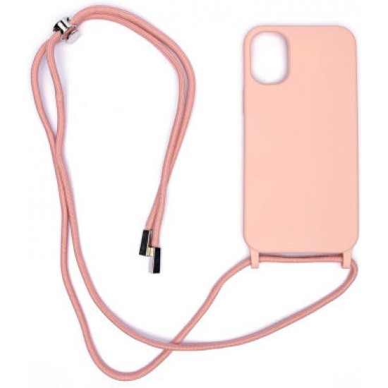 Senso Color Back Cover με Λουράκι Ροζ (Samsung A24)