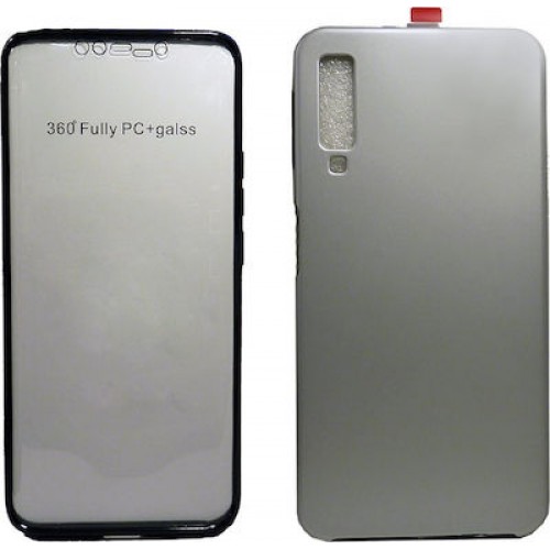 360 Full Cover Σιλικόνης Ασημί (Galaxy A40)