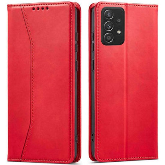 Hurtel Magnet Fancy Wallet Δερματίνης Κόκκινο (Galaxy A52 / A52s)