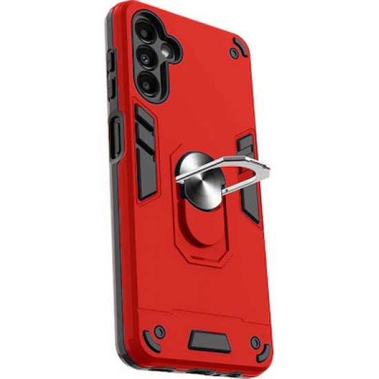 Θήκη Hybrid Shockproof Armor Case Stand Metal Ring για Samsung Galaxy A54 - Κόκκινο